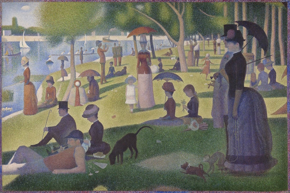 Georges Seurat, A Sunday on La Grande Jatte (1884–86). Helen Birch Bartlett Memorial Collection. Courtesy the Art Institute of Chicago.